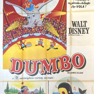 Vintage Italian Movie Poster 'Dumbo' 1971