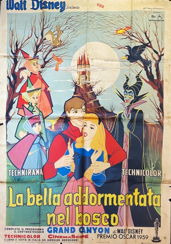 Vintage Italian Movie Poster ‘La Belle Addormentata nel Bosco (Sleeping Beauty)’ 1959