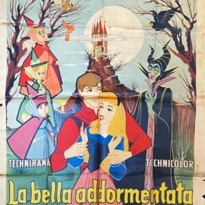 Vintage Italian Movie Poster 'La Belle Addormentata nel Bosco (Sleeping Beauty)' 1959