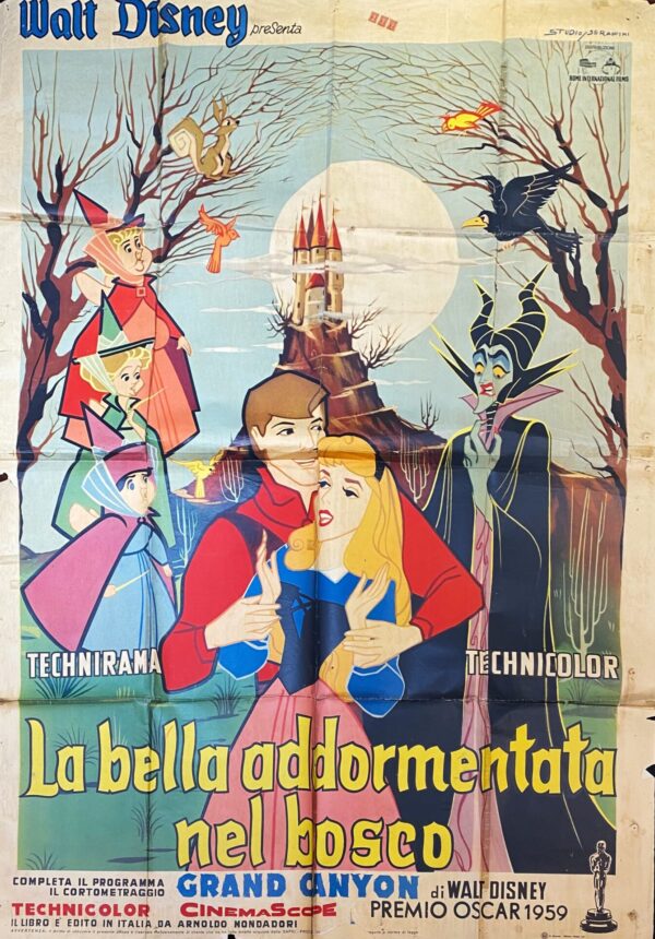 Vintage Italian Movie Poster ‘La Belle Addormentata nel Bosco (Sleeping Beauty)’ 1959