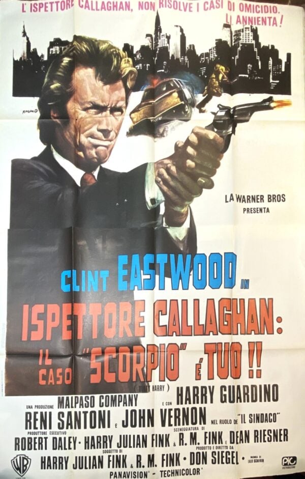 Vintage Italian Movie ‘Ispettore Callaghan: IL Caso “Scorpio” è Tuo (Dirty Harry)’ by P. Franco, 1971
