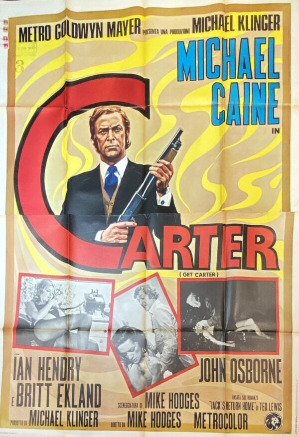 Vintage Italian Movie Poster ‘Carter (Get Carter)’ 1971