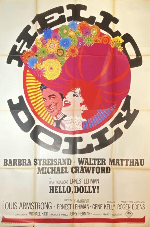 Vintage Movie Poster ‘Hello Dolly!’ by Richard Amsel, 1969