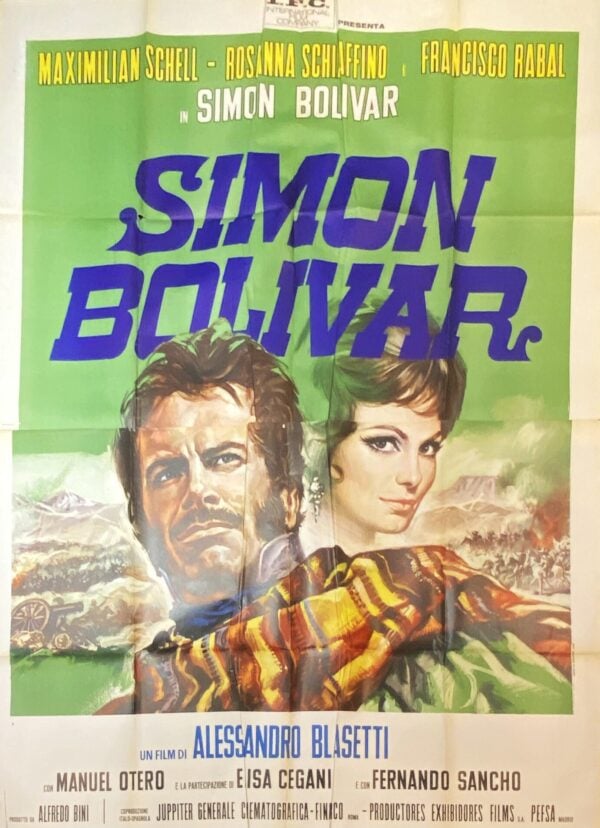 Vintage Movie Poster ‘Simon Bolivar’ 1969