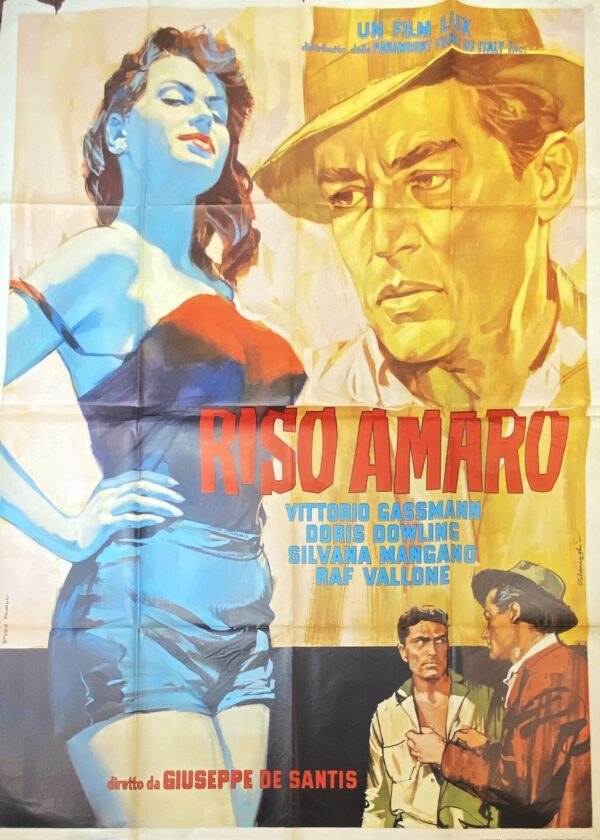 Vintage Movie Poster ‘Riso Amaro (Bitter Rice)’ 1949