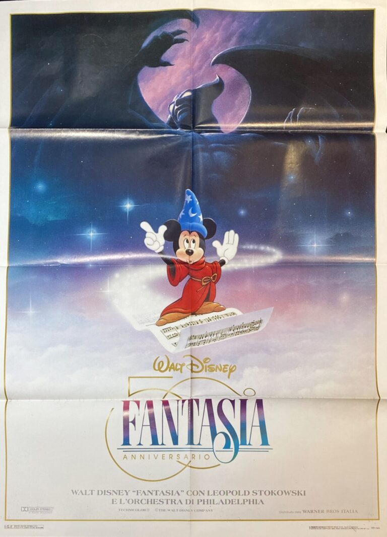 Vintage Italian Movie Poster ‘Fantasia’ 1990