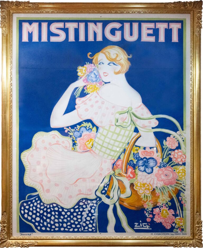 Original Vintage French Poster ‘Mistinguett’ by Zig, 1928