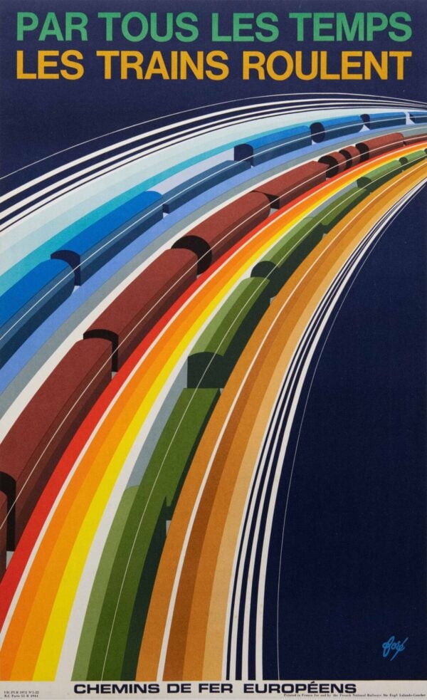 Vintage French National Railways Poster by Fore, 1972