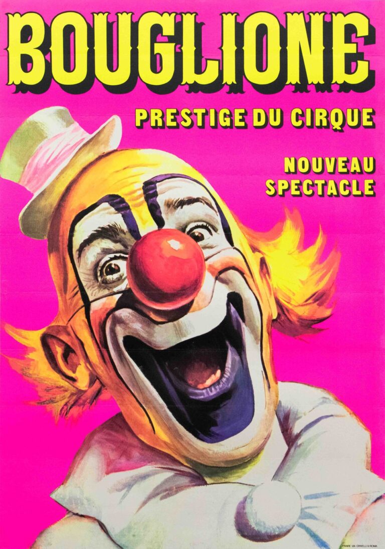 Vintage Italian Circus Poster ‘Bouglione – Prestige Du Cirque’, 1970’s