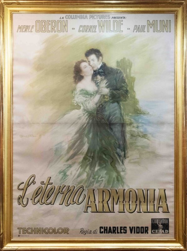Vintage Italian Movie Poster ‘L’Eterna Armonia’ (A Song to Remember) by Ballester, 1947