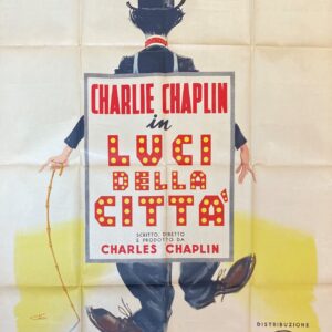 Vintage Italian Movie Poster 'Luci Della Citta’ (The City Lights)' c. 1950s