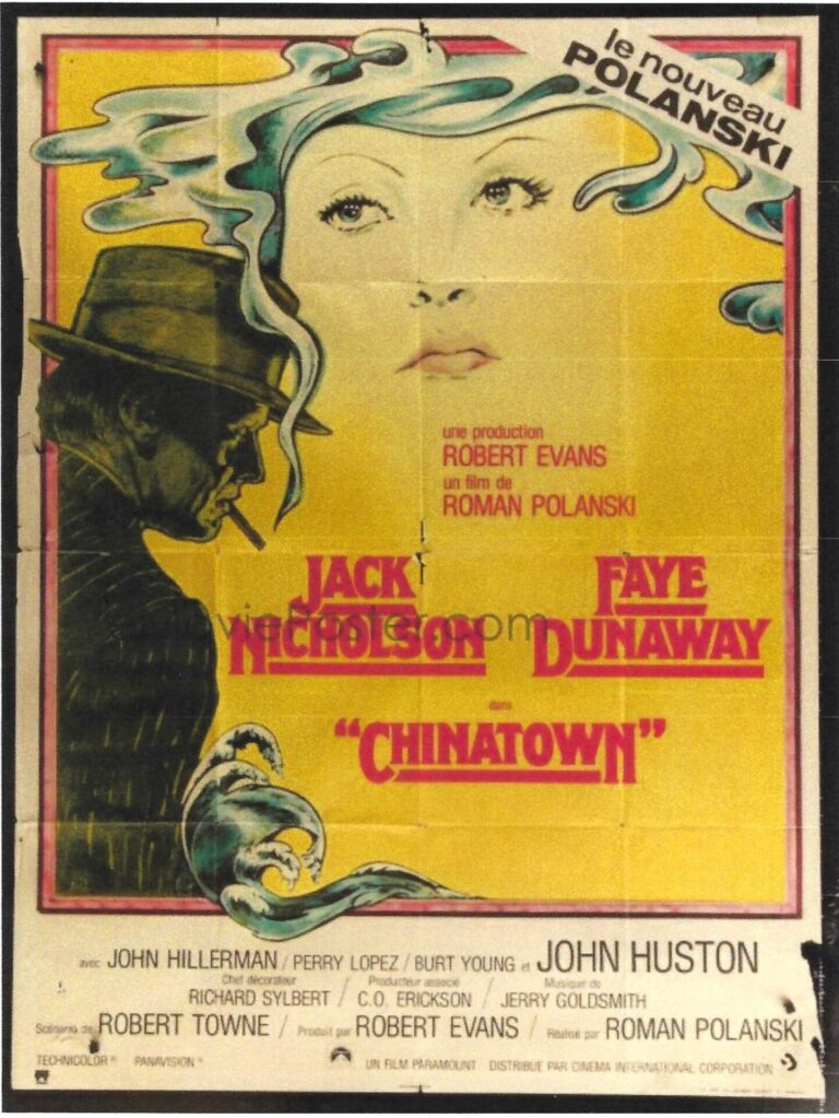 Vintage Italian Movie Poster ‘Chinatown’ 1974