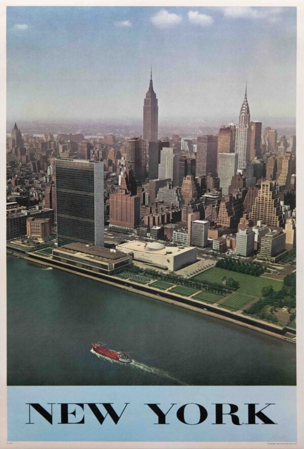 Original Vintage New York Travel Poster, 1963