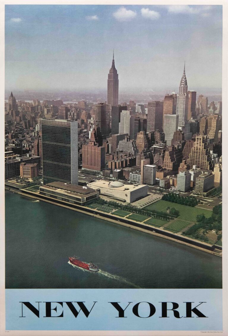 Original Vintage New York Travel Poster, 1963