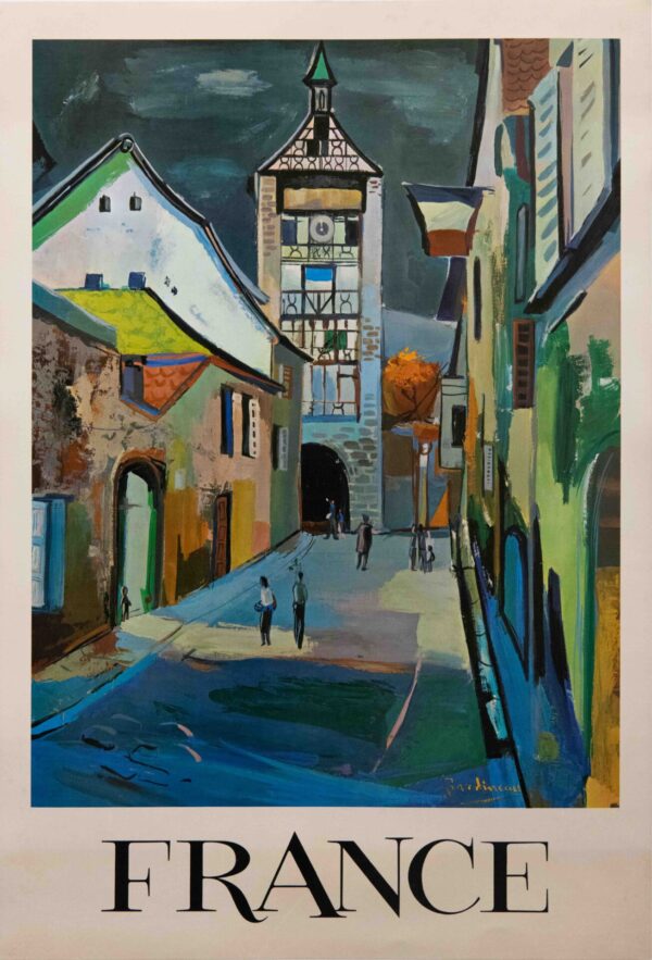Original Vintage French Travel Poster by Bardineau, 1950’s