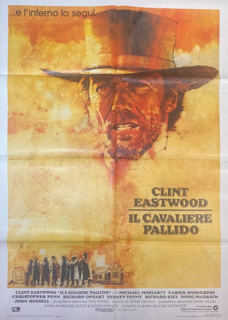 Vintage Italian Movie Poster ‘IL Cavaliere Pallido (Pale Rider)’ 1985