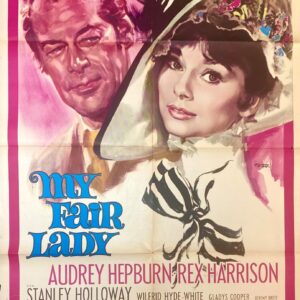Vintage Italian Movie Poster 'My Fair Lady' 1964
