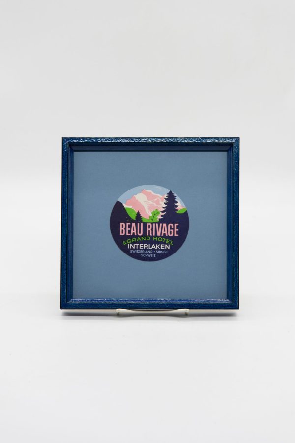Original Vintage Framed Luggage Travel Labels - Image 4