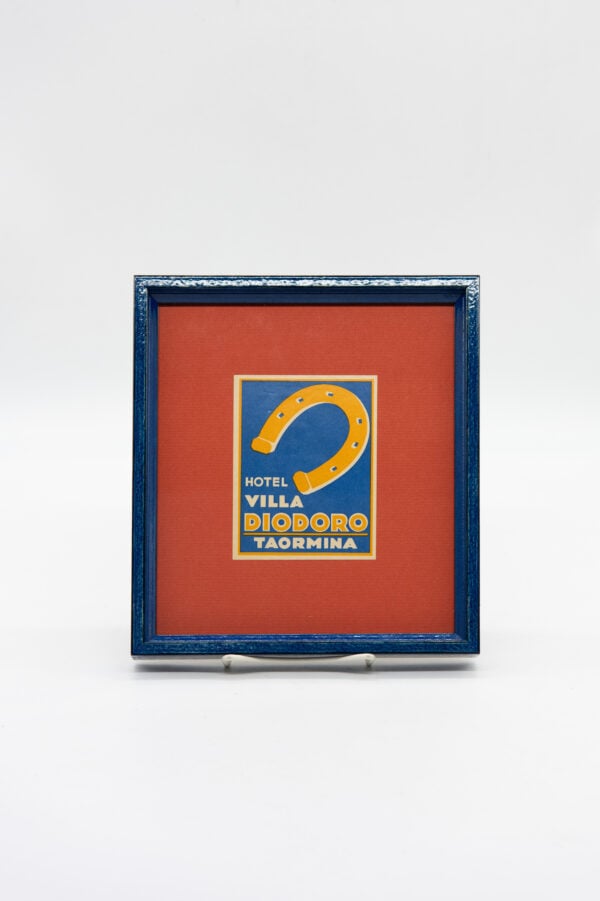 Original Vintage Framed Luggage Travel Labels