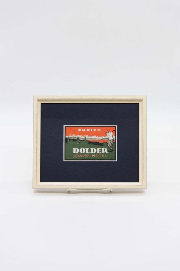 Original Vintage Framed Luggage Travel Labels