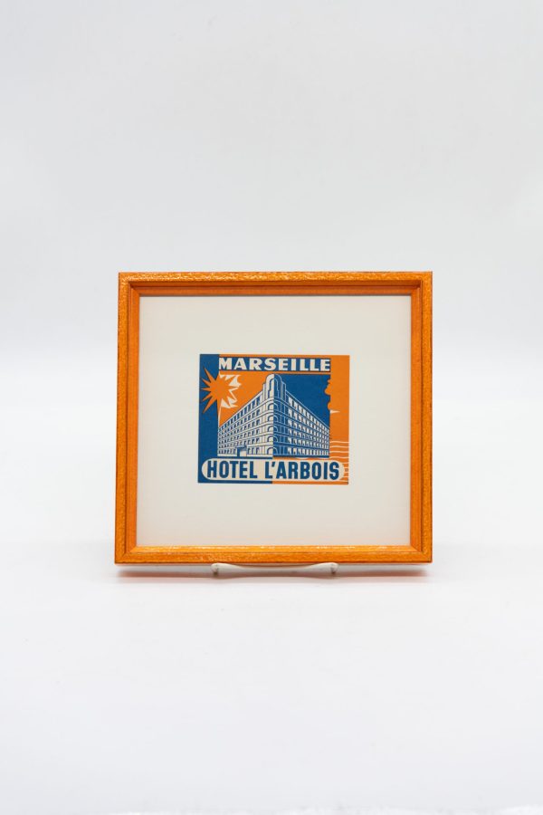 Original Vintage Framed Luggage Travel Labels - Image 2