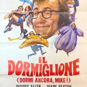 Vintage Italian Movie Poster 'IL Dormiglione (Sleeper)' 1973