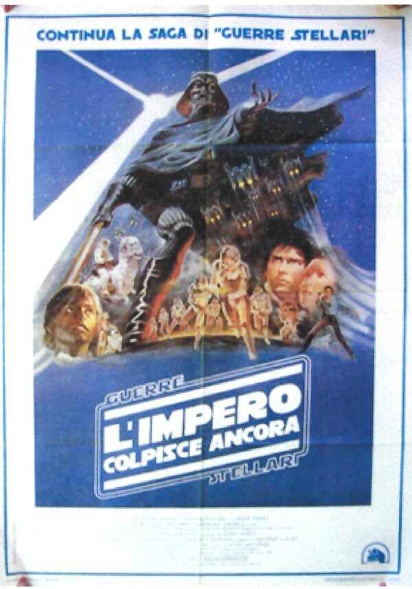 Vintage Italian Movie Poster ‘L’Impero Colpisce Ancora (Star Wars – The Empire Strikes Back)’ 1980