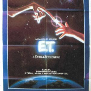 Vintage Italian Movie Poster 'E.T. L’Extraterrestre (E.T. the Extraterrestrial)' 1982