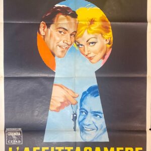 Vintage Italian Movie Poster 'L’Affittacamere (The Notorious Landlady)' 1962