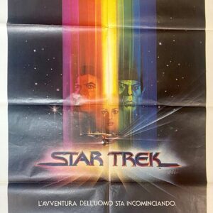 Vintage Italian Movie Poster 'Star Trek' 1980’s