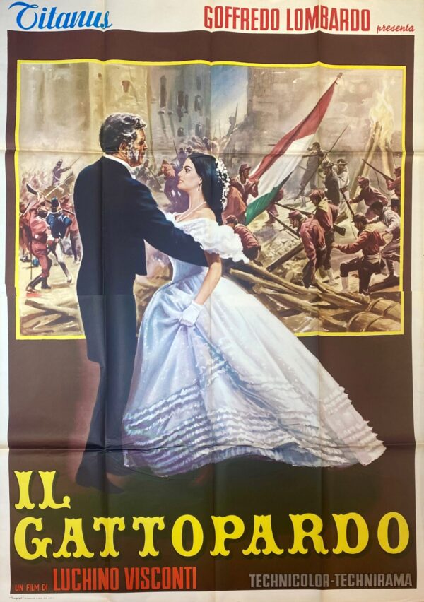 Vintage Italian Movie Poster ‘IL Gattopardo (The Leopard)’ 1963