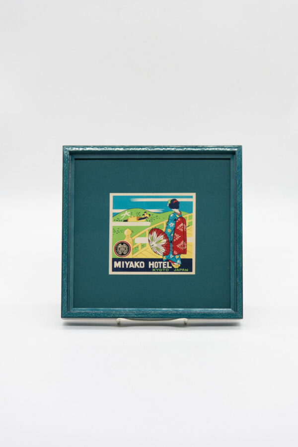 Original Vintage Framed Luggage Travel Labels