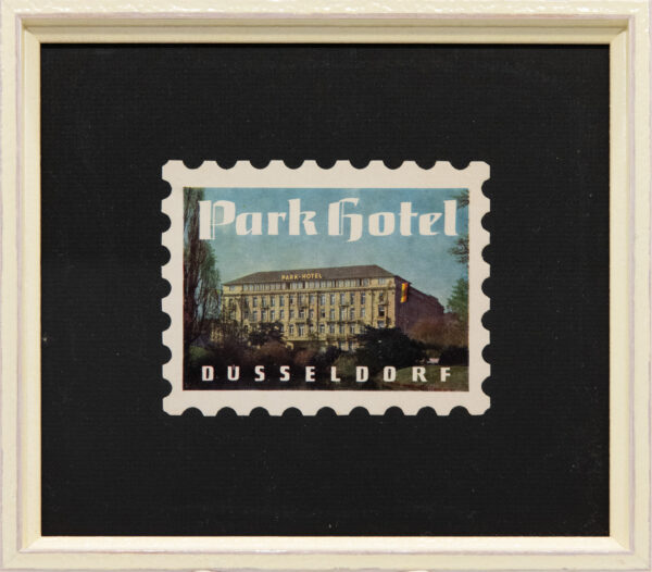 Original Vintage Framed Luggage Travel Labels - Image 23
