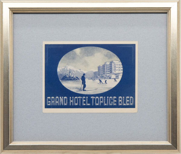 Original Vintage Framed Luggage Travel Labels - Image 24