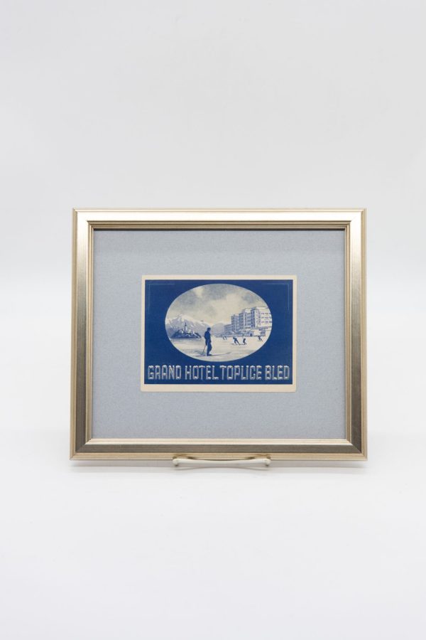Original Vintage Framed Luggage Travel Labels - Image 3