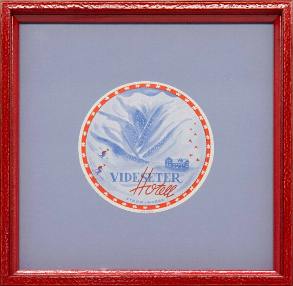 Original Vintage Framed Luggage Travel Labels - Image 25