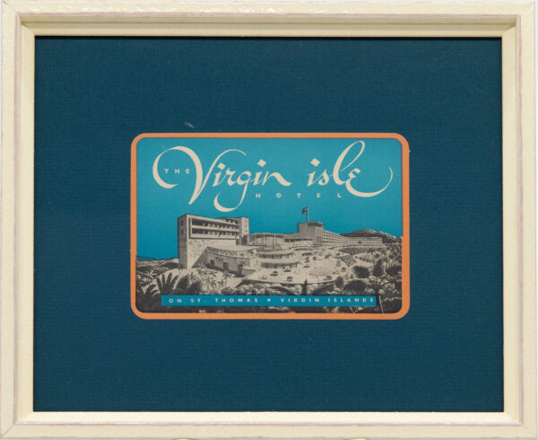 Original Vintage Framed Luggage Travel Labels - Image 26
