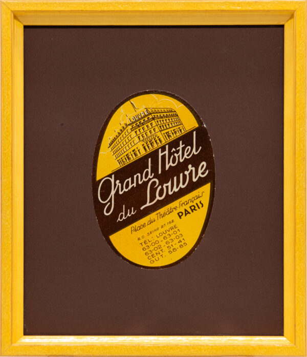 Original Vintage Framed Luggage Travel Labels - Image 6