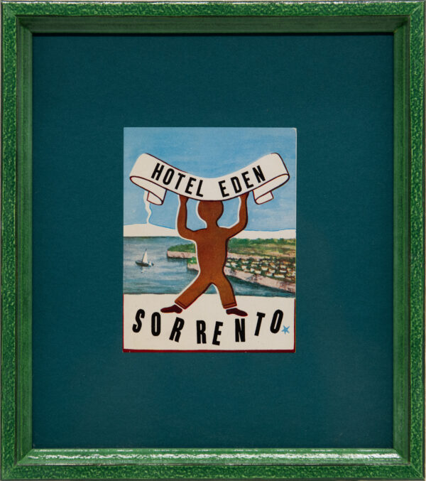 Original Vintage Framed Luggage Travel Labels - Image 7