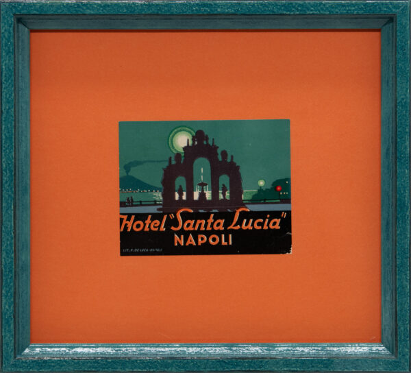 Original Vintage Framed Luggage Travel Labels - Image 10