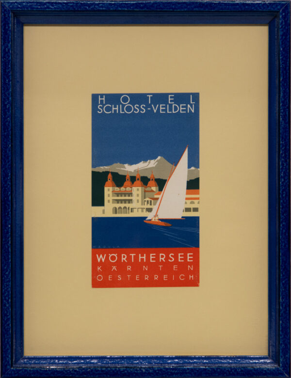 Original Vintage Framed Luggage Travel Labels - Image 11