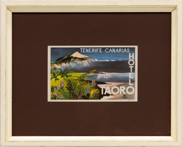Original Vintage Framed Luggage Travel Labels - Image 12