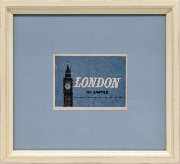 Original Vintage Framed Luggage Travel Labels - Image 14