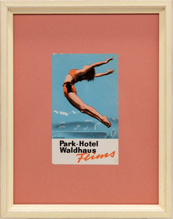 Original Vintage Framed Luggage Travel Labels - Image 16