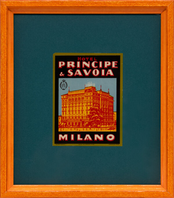 Original Vintage Framed Luggage Travel Labels - Image 17