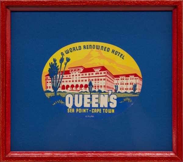 Original Vintage Framed Luggage Travel Labels - Image 18