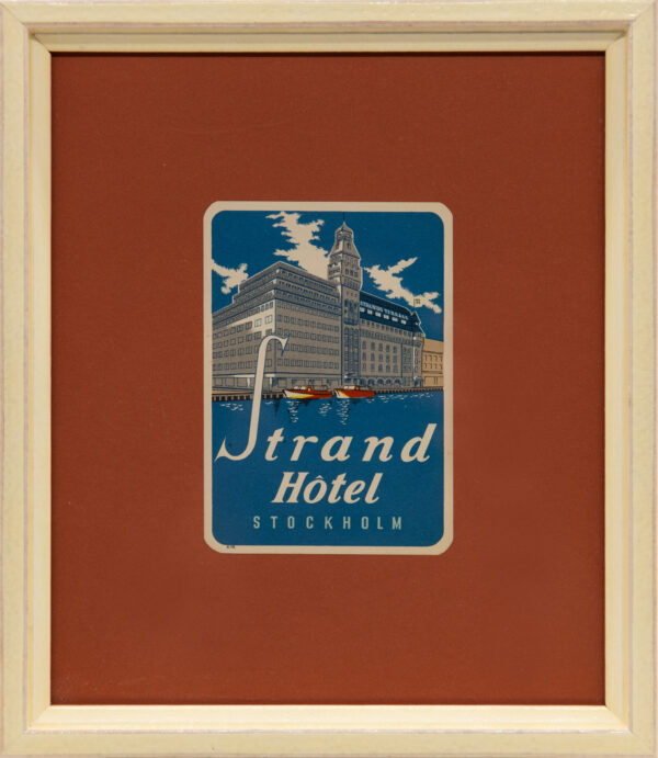Original Vintage Framed Luggage Travel Labels - Image 19