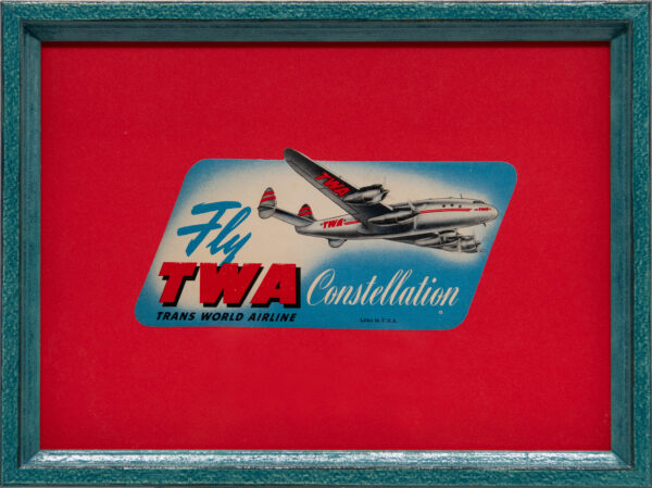 Original Vintage Framed Luggage Travel Labels - Image 20
