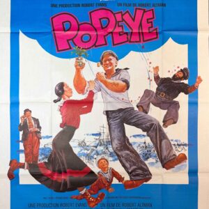 Original Vintage French Disney Movie Poster 'Popeye' 1981