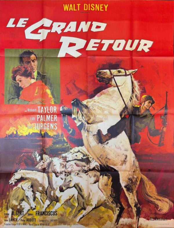 Original Vintage French Disney Movie Poster ‘Le Grand Retour (The Great Return)’ 1963